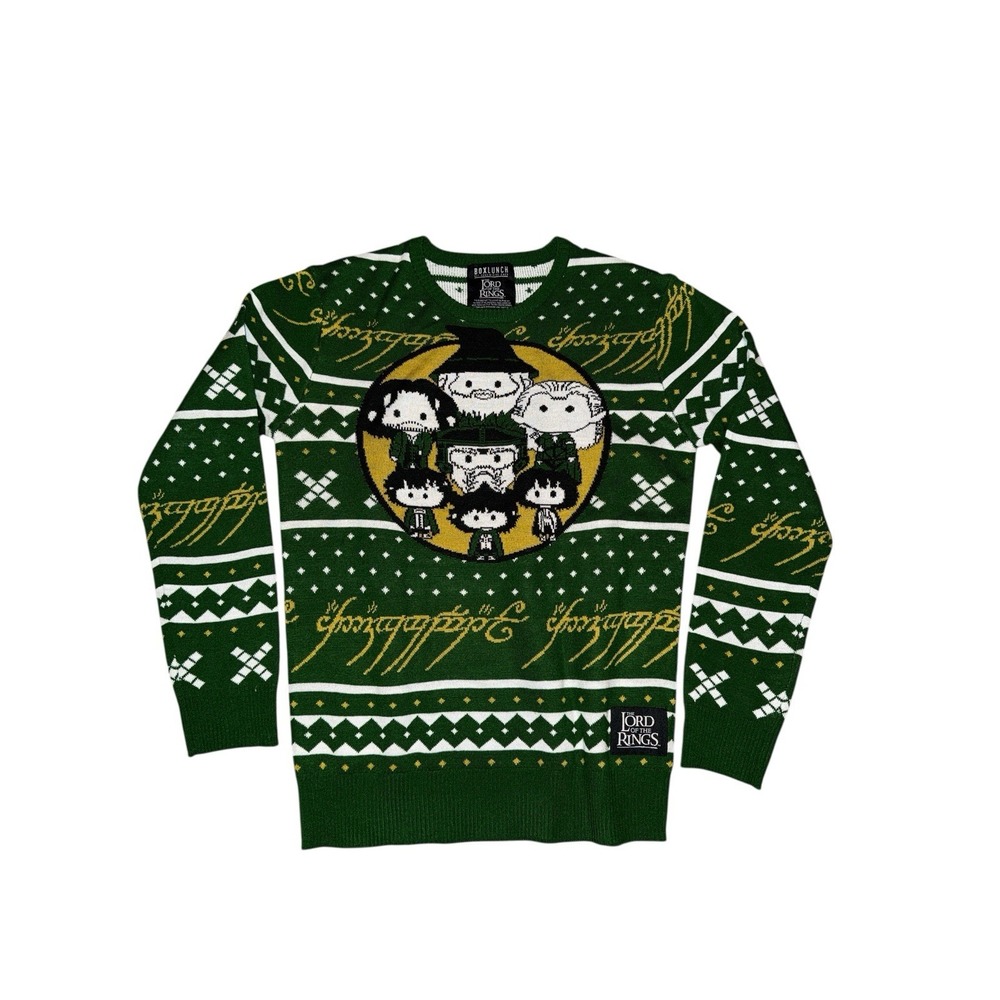 The Lord of the Rings Chibi Characters‎ Holiday Sz S Ugly Christmas Sweater